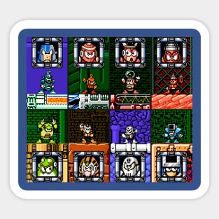 Mega Man 4 Bosses Sticker